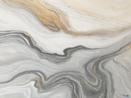 Второй вариант абстрактной росписи, которую мы выполнили в той же квартире, что и первую, но в другой комнате. 08