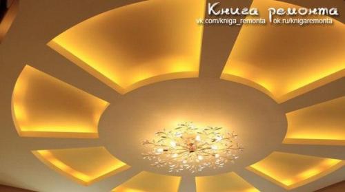 Потолок в гостиной: правила ремонта. 05