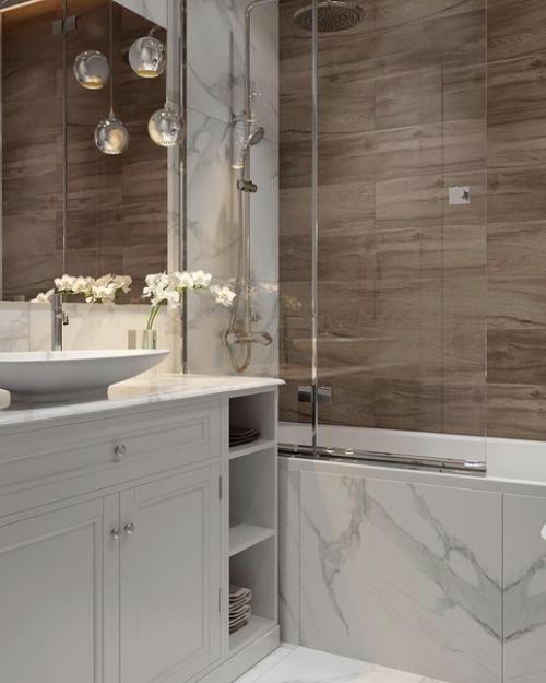 Мы оцениваем дизайн ванной комнаты. 01