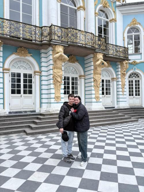 Второй день в городе Санкт-петербург мы посвятили поездке в екатерининский дворец в Пушкин - царское село. 05