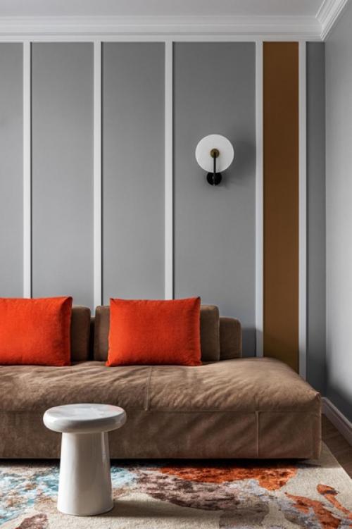 Реализованный интерьер квартиры, площадью 73 кв. 01