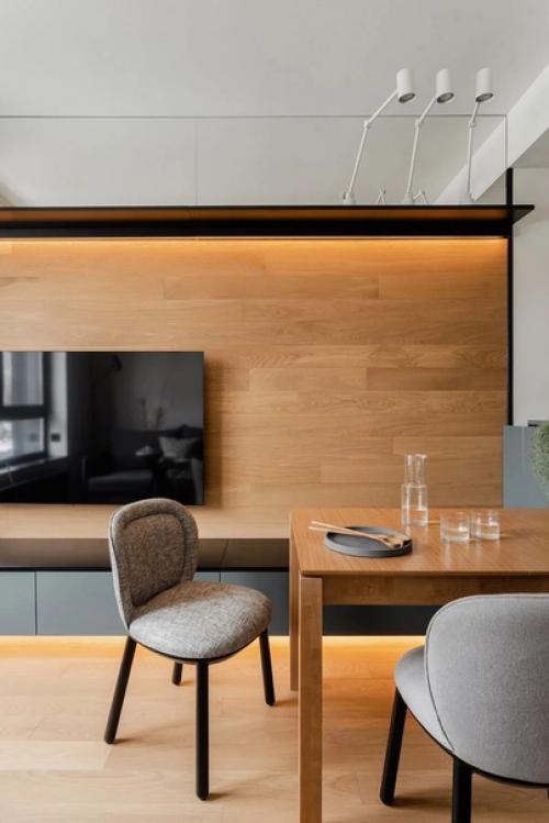 Минимализм и функциональность в интерьере квартиры (39 кв. 02