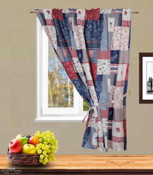 Лоскутные шторы - оригинальное украшение окна. 03