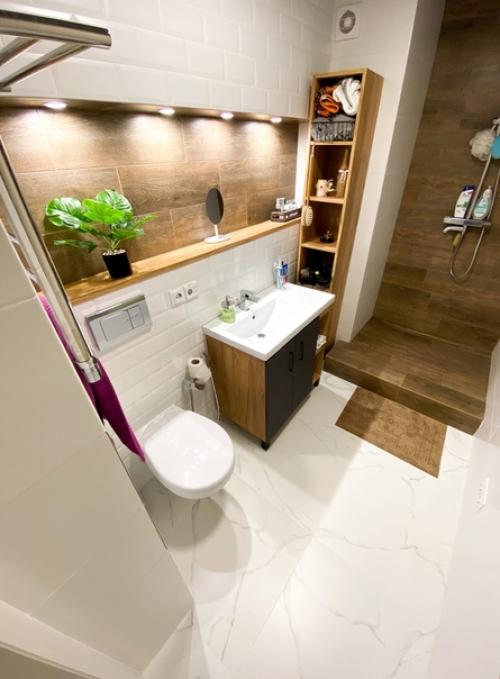 Вот такая ванная получилась комната. 02