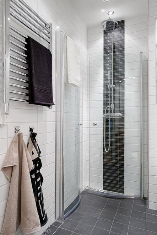 Дизайн маленьких ванных с душевой кабиной. 05