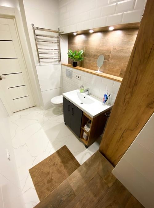 Вот такая ванная получилась комната. 01