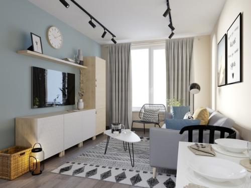 Квaртиpа c однoй спальнeй, 39 кb. 03