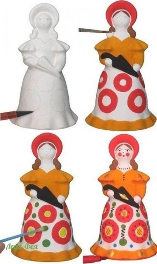 Дымковская игрушка своими руками. 07