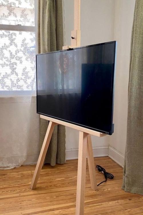 9 крутых подставок под телевизор: решение, дающее свободу дизайну интерьера и телевидению одновременно. 06