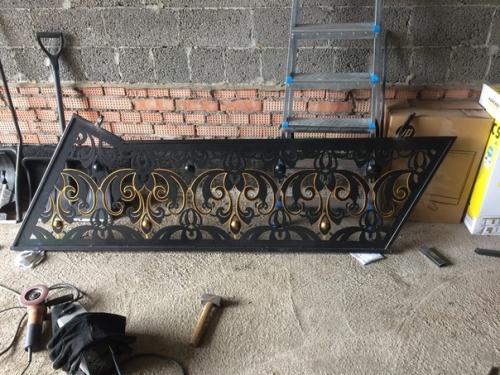 Перила с рисунком под обои (дешевле ковки. 08