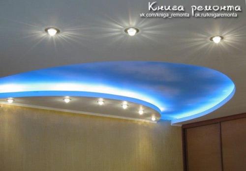 Потолок в гостиной: правила ремонта. 08