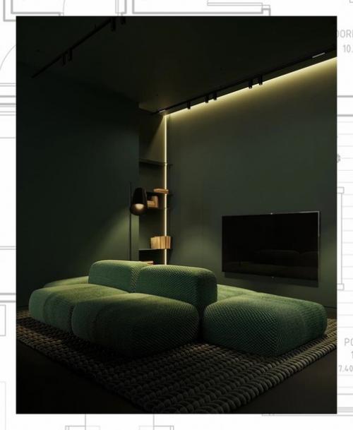 Концепция интерьера маленькой квартиры в Ташкенте. 01