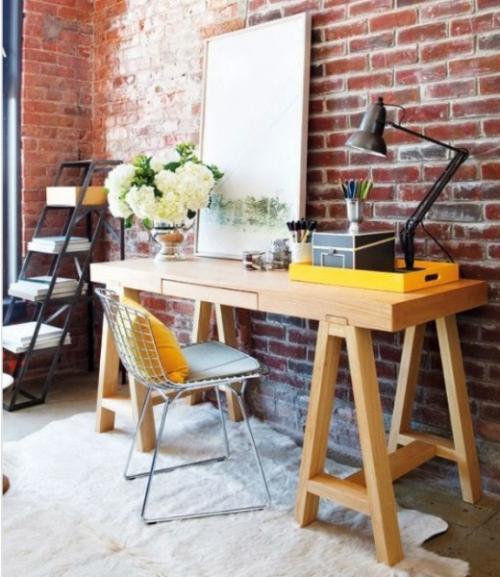 Подборка чертежных столов в интерьере домашнего офиса. 06