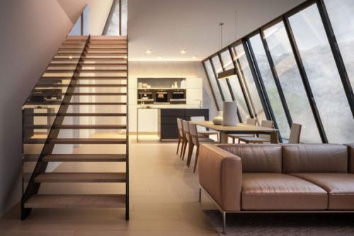 Маленький воображаемый дом Triangle Cliff House на воображаемом утесе. 06