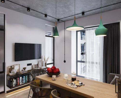 Современный интерьер. С интересным декором. 01