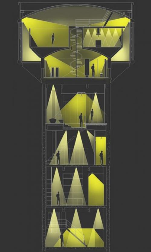 Дом из водонапорной башни в Бельгии. 01