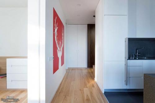 Дизайн маленькой трехкомнатной квартиры 56 кв. 01