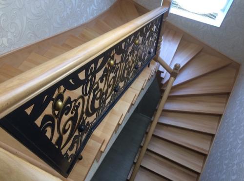 Перила с рисунком под обои (дешевле ковки. 02