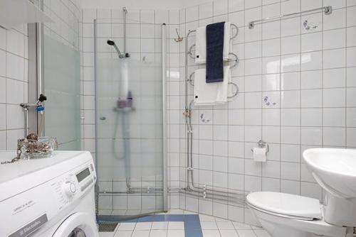 Дизайн маленьких ванных с душевой кабиной. 06