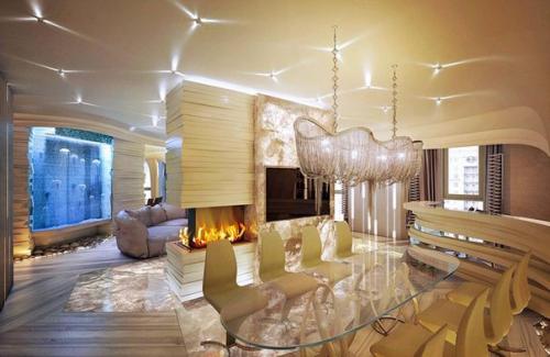 Натяжные потолки в стиле футуризм. 01