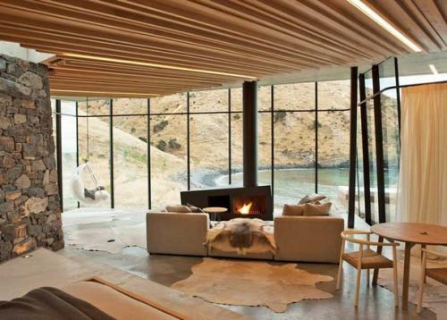 Необычный коттедж на новозеландском побережье тихого океана. 04