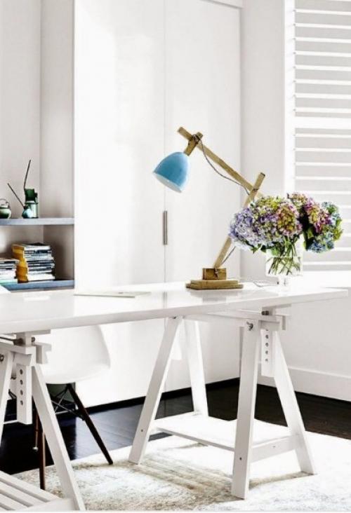 Подборка чертежных столов в интерьере домашнего офиса. 02