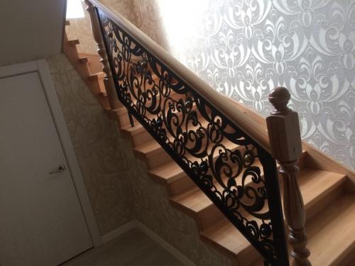 Перила с рисунком под обои (дешевле ковки. 04