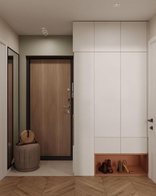 Для клиентки работающей в PR - агентстве, дизайнер Марина куницына расставила акценты в оформлении квартиры - однушки площадью 35 м. 06