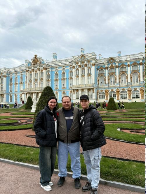 Второй день в городе Санкт-петербург мы посвятили поездке в екатерининский дворец в Пушкин - царское село.  