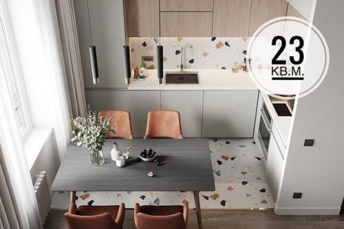 Какая невероятная и красивая квартира студия! 01