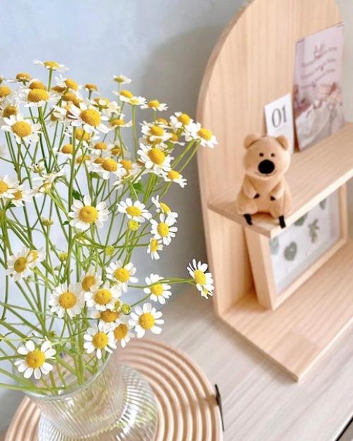 Детали скандинавского интерьера в китайской квартире, где очень любят дерево. 01