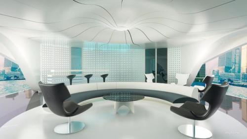 Натяжные потолки в стиле футуризм. 02