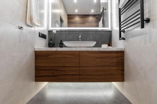 Дизайн совмещенного санузла в современном стиле. 02