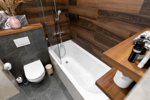 Дизайн совмещенного санузла в современном стиле. 01