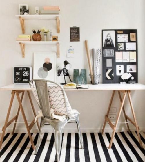 Подборка чертежных столов в интерьере домашнего офиса. 01