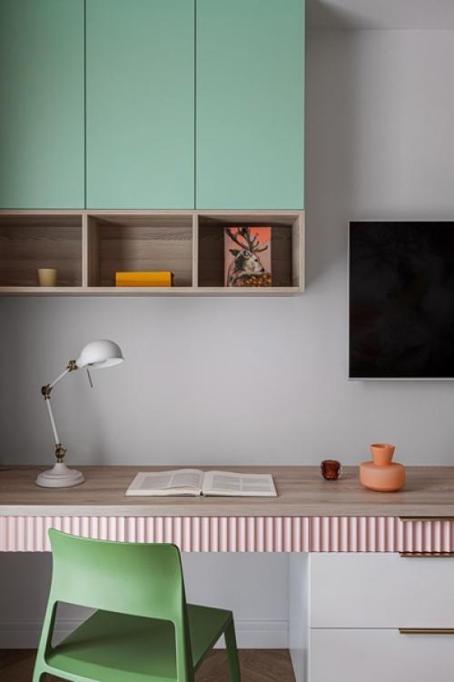 Реализованный интерьер квартиры, площадью 73 кв. 04