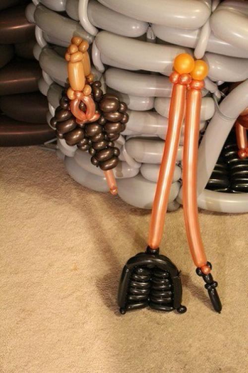 Джереми телфорд, 34-летний художник из штата юта, воссоздал интерьер дома хоббита из воздушных шариков в своей гостиной. 01