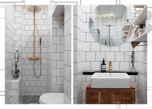 Общая площадь этой квартиры в Стокгольме не очень большая, всего 64 кв. 08