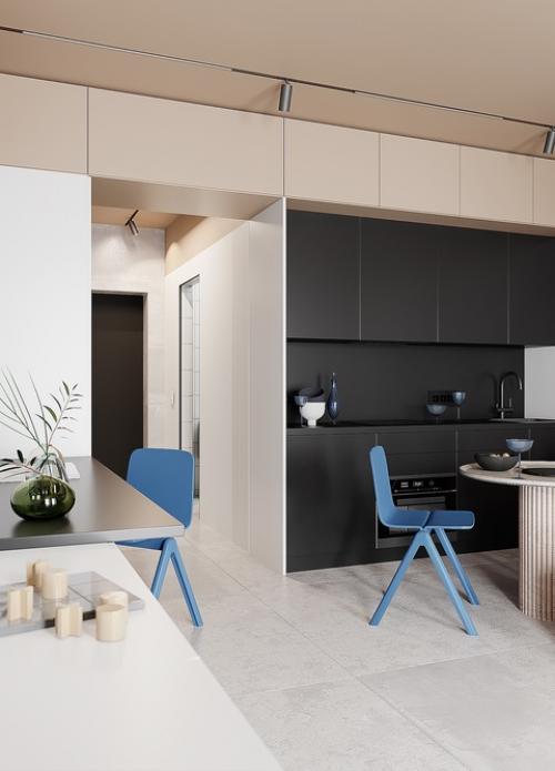 Проект квартиры - студии 29 м 2 (34 м 2 с балконом. 08