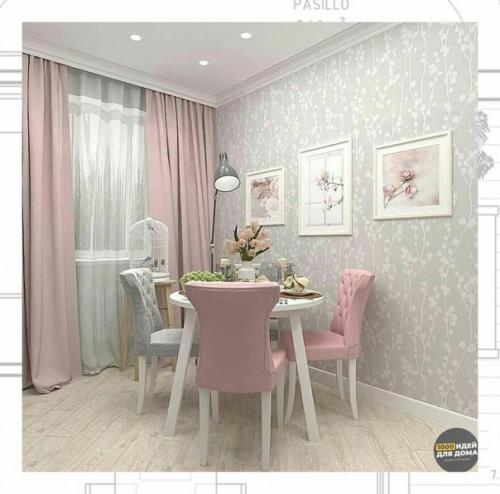 Приглушенные оттенки розового - розовый кварц, увядшая роза, - составляют великолепную пару с нежным серо-голубым оттенком Серенити. 02