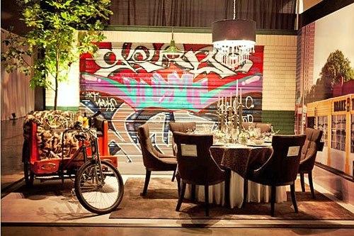 Дизайн.  Граффити в интерьере. 01