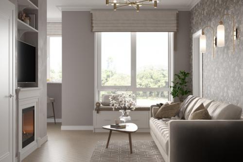 Дизайн - проект кухни - гостиной, в которой солнце светит чаще. 05