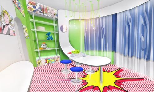 Дипломный проект. Разработка Интерьера Квартиры в Стиле Поп-арт. 05