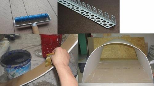 Как сделать фигуры из гипсокартона для оформления стен и потолка. 08