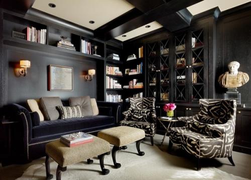 Черный цвет в интерьере - это глобальная Находка с большой выразительностью. 05