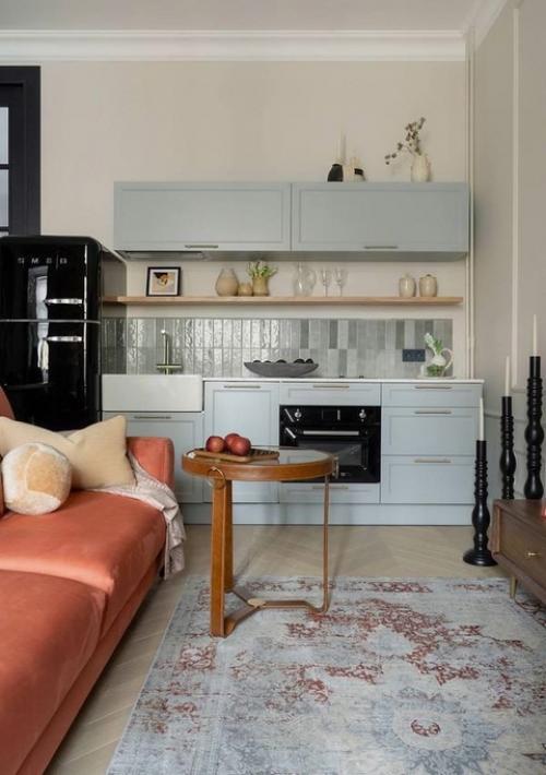 Интерьер с гранжем и винтажем. 01