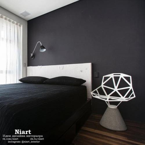 Интерьер спальни в стиле минимализм. 06