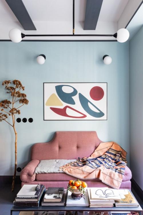 Интерьер французской квартиры - студии 25 кв. 02