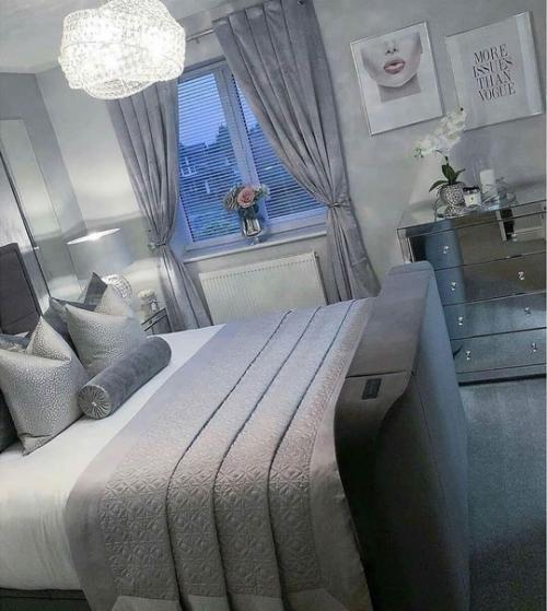 Интерьер квартиры в холодной цветовой гамме. 07