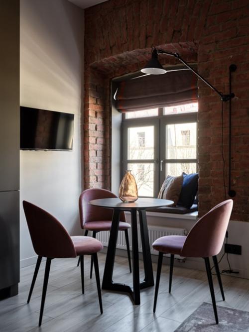 Интерьер маленькой квартиры - студии 21, 5 кв. 03